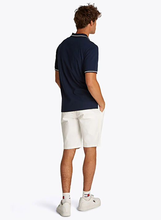 Tommy Hilfiger Lacivert Erkek Regular Fit Polo T-Shirt DM0DM20745C1G TJM REG TIPPED POLO 4