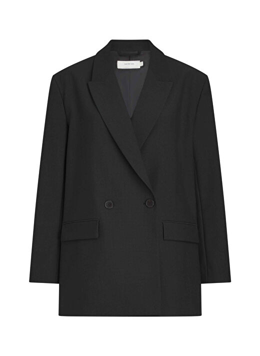 Calvin Klein Jeans Siyah Kadın Relaxed Düz Blazer J20J224714BEH  1