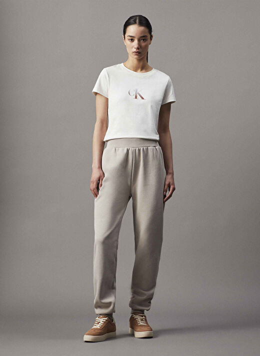 Calvin Klein Jeans Gri Kadın Normal Düz Eşofman Altı J20J224841PAN  1