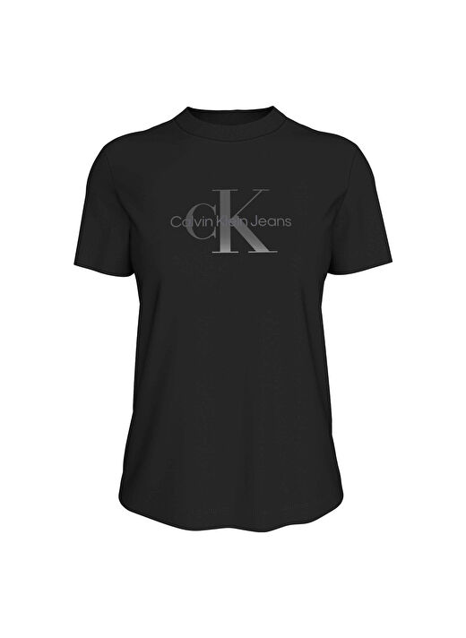Calvin Klein Jeans Siyah Kadın Normal Baskılı T-Shirt J20J224983BEH  2
