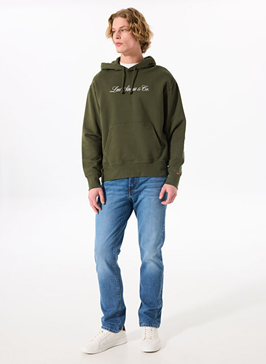 Levis Yeşil Erkek Bisiklet Normal Baskılı Sweatshirt 003VL-0001_PREMIUM GRAPHIC HOODIE T  3