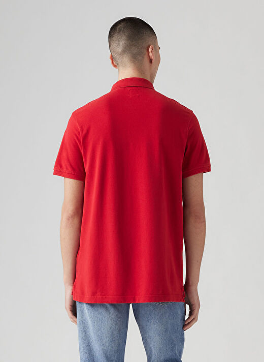Levis Kırmızı Erkek Normal Düz Polo T-Shirt 35883-0006_LEVIS HM POLO CRIMSON PI  2