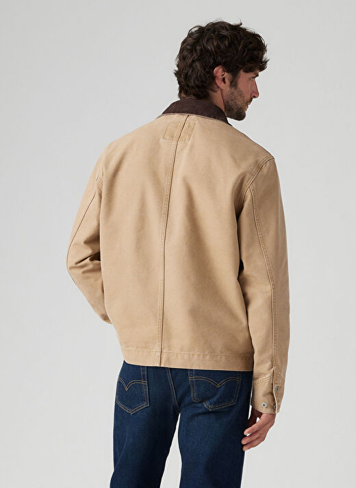 Levis Beyaz Erkek Denim Ceket A8635-0004_FULL ZIP MECHANICS TRKR 2