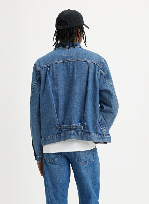 Levis Mavi Erkek Ceket Normal Düz Denim Ceket A3174-0004_TYPE I TRUCKER DANCING Q  3