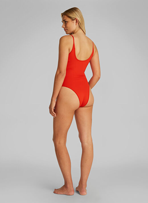 Calvin Klein Kırmızı Kadın Standart Mayo KW0KW02341XM8 4