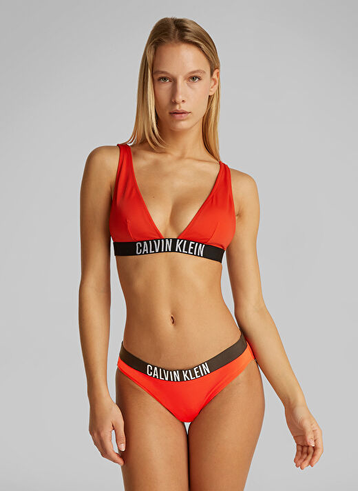 Calvin Klein Kırmızı Kadın Baskılı Bikini Alt KW0KW02856XM8 2
