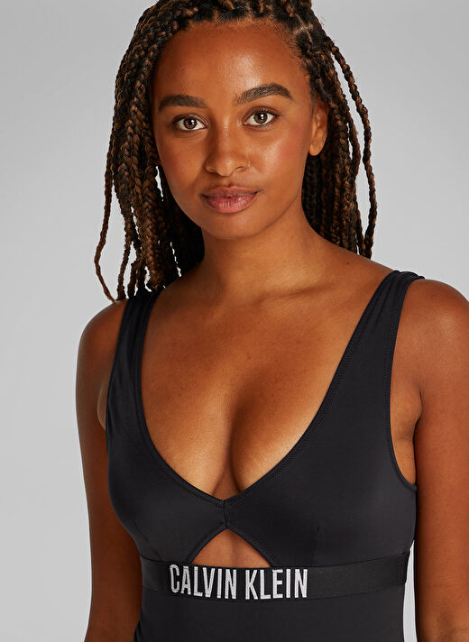 Calvin Klein Siyah Kadın Baskılı Mayo KW0KW02746BEH 3