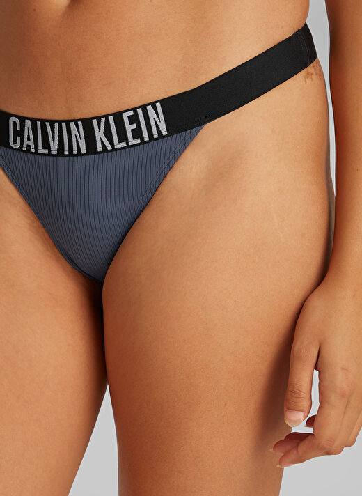 Calvin Klein Gri Kadın Standart Baskılı Bikini Alt KW0KW02752PCP 3