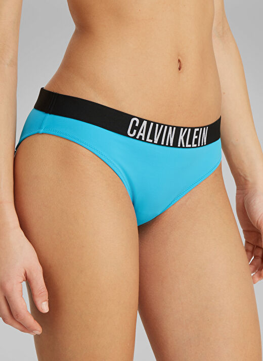 Calvin Klein Mavi Kadın Standart Baskılı Bikini Alt KW0KW02856CVJ 3