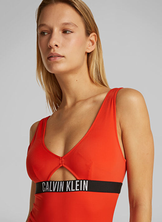 Calvin Klein Kırmızı Kadın Baskılı Mayo KW0KW02746XM8 3