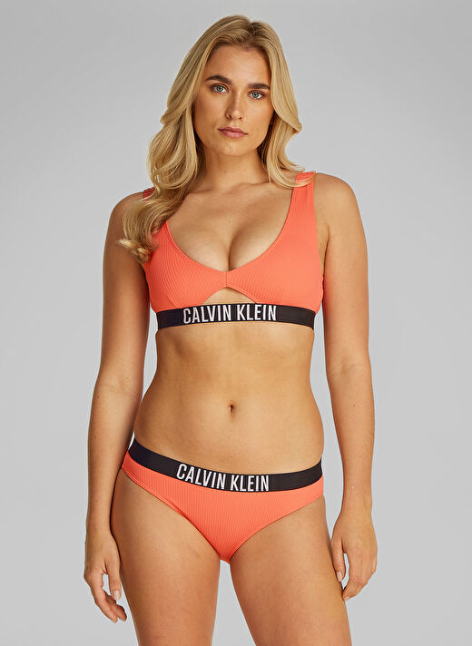 Calvin Klein Pembe Kadın Standart Baskılı Bikini Alt KW0KW02752U07 2