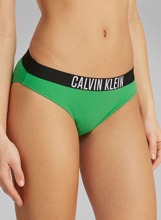 Calvin Klein Yeşil Kadın Standart Baskılı Bikini Alt KW0KW02856L1X 3