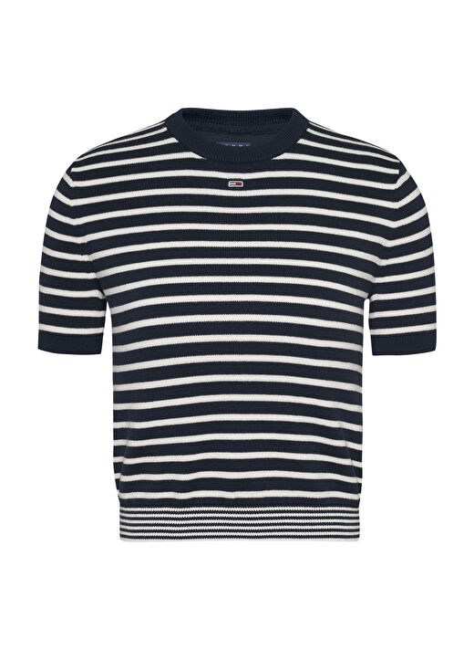Tommy Jeans Mavi Kadın Gömlek Normal Kazak DW0DW193360A7  1