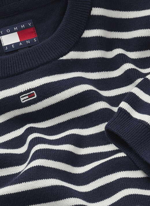 Tommy Jeans Mavi Kadın Gömlek Normal Kazak DW0DW193360A7  2