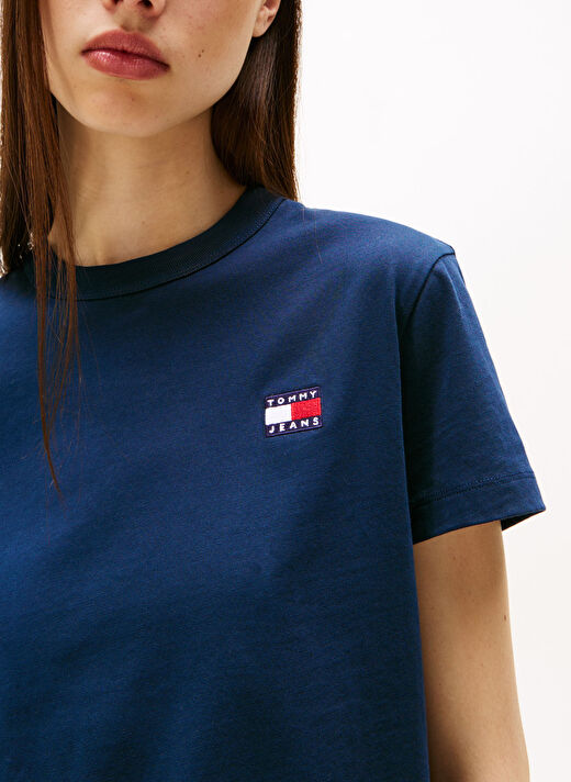 Tommy Jeans Mavi Kadın Normal T-Shirt DW0DW20153C1G  3