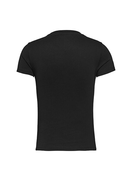 Tommy Jeans Siyah Kadın Slim Fit T-Shirt DW0DW18398BDS  3