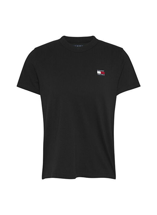 Tommy Jeans Siyah Kadın Normal T-Shirt DW0DW20153BDS  1
