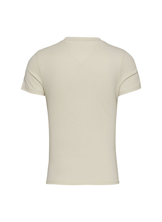 Tommy Jeans Bej Kadın Slim Fit T-Shirt DW0DW20315ACG 3