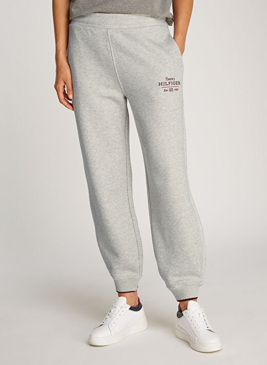 Tommy Hilfiger Gri Kadın Normal Eşofman Altı WW0WW4386301T 2