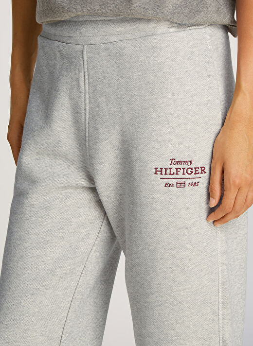 Tommy Hilfiger Gri Kadın Normal Eşofman Altı WW0WW4386301T 3