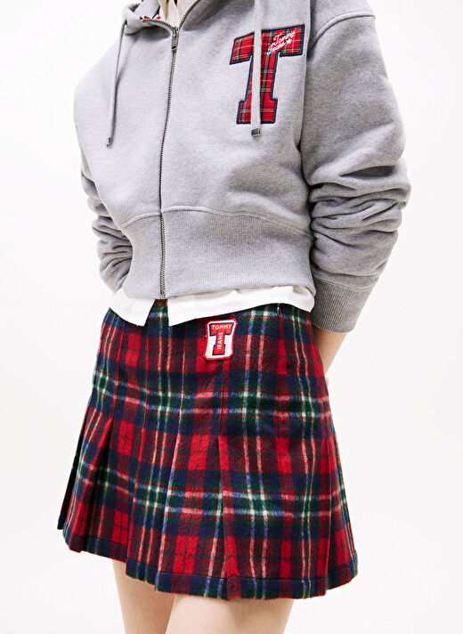 Tommy Jeans Kırmızı Kadın Normal Etek DW0DW21249XCG  2