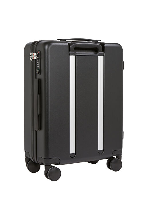 Tommy Hilfiger Siyah Unisex Çekçekli Sert Valiz TH CABIN SIZE SUITCASE 2