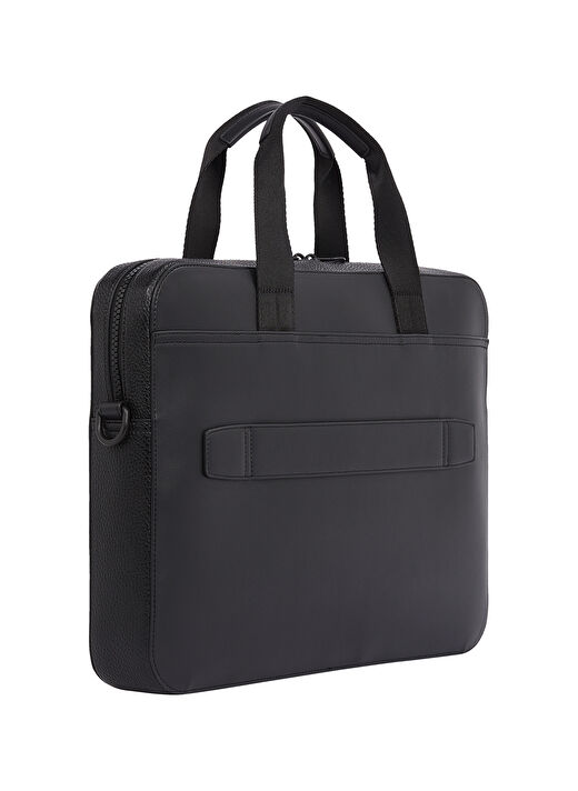 Tommy Hilfiger Siyah Erkek  Laptop Çantası TH FOUNDATION COM TER BAG 2