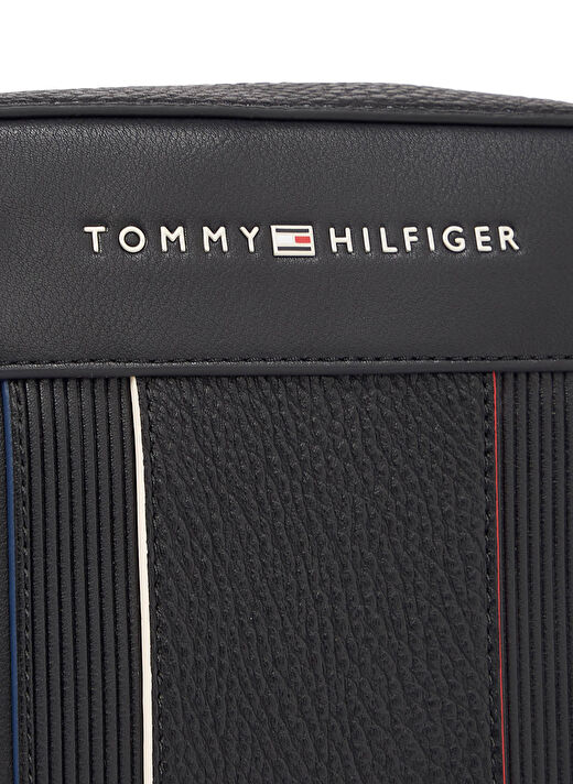 Tommy Hilfiger Siyah Erkek Postacı Çantası TH FOUNDATION MINI REPORTER 4