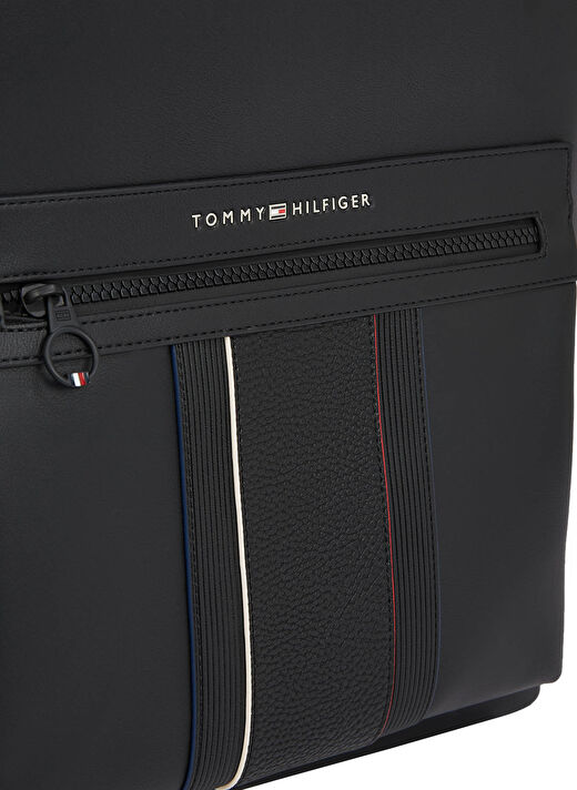 Tommy Hilfiger Siyah Erkek  Sırt Çantası TH FOUNDATION BACKPACK 4