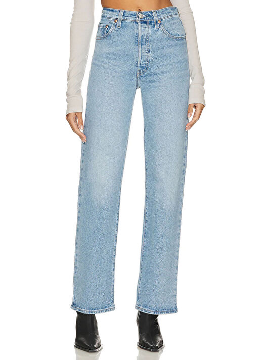 Levis Açık Mavi Kadın Straight Denim Pantolon RIBCAGE FULL LENGTH TR SAMBA TANGO 2
