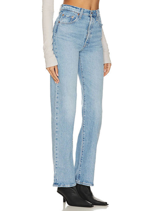 Levis Açık Mavi Kadın Straight Denim Pantolon RIBCAGE FULL LENGTH TR SAMBA TANGO 3