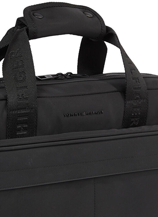 Tommy Hilfiger Siyah Erkek Laptop Çantası TH REPREVE COMPUTER BAG 4