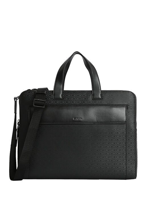 Calvin Klein Siyah Erkek Laptop Çantası CK SLEEK 2G LAPTOP BAG MONO 1