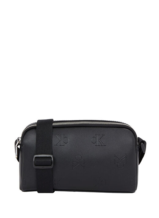 Calvin Klein Siyah Erkek Postacı Çantası AOP CAMERA BAG22  1