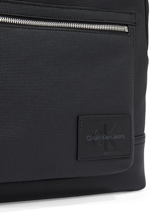 Calvin Klein Siyah Erkek Sırt Çantası COATED CENTER ZIP BACKPACK43  4