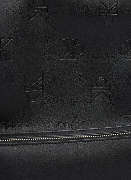 Calvin Klein Siyah Erkek Sırt Çantası AOP CENTER ZIP CAM S BP  4