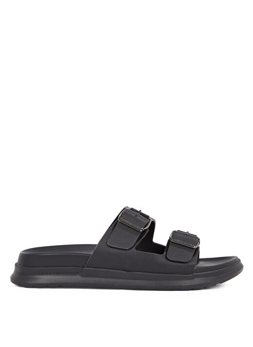 Tommy Hilfiger Siyah Erkek Deri Terlik D DENSITY HILFIGER LTH SAND 1