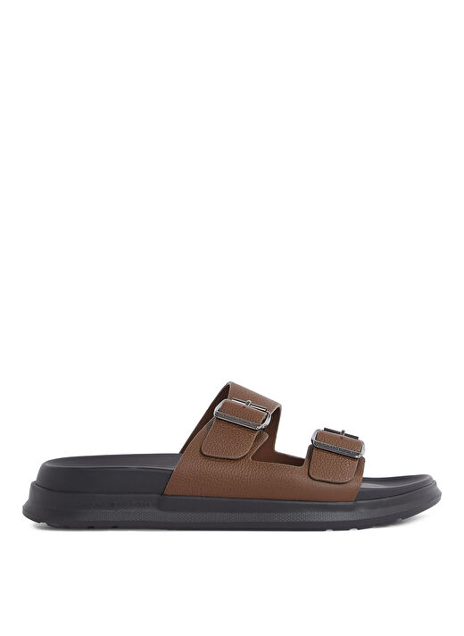 Tommy Hilfiger Kahverengi Erkek Deri Terlik D DENSITY HILFIGER LTH SAND 1
