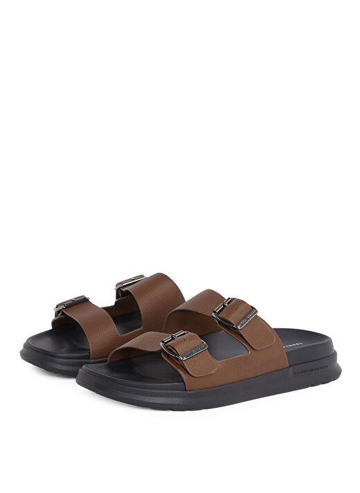 Tommy Hilfiger Kahverengi Erkek Deri Terlik D DENSITY HILFIGER LTH SAND 3