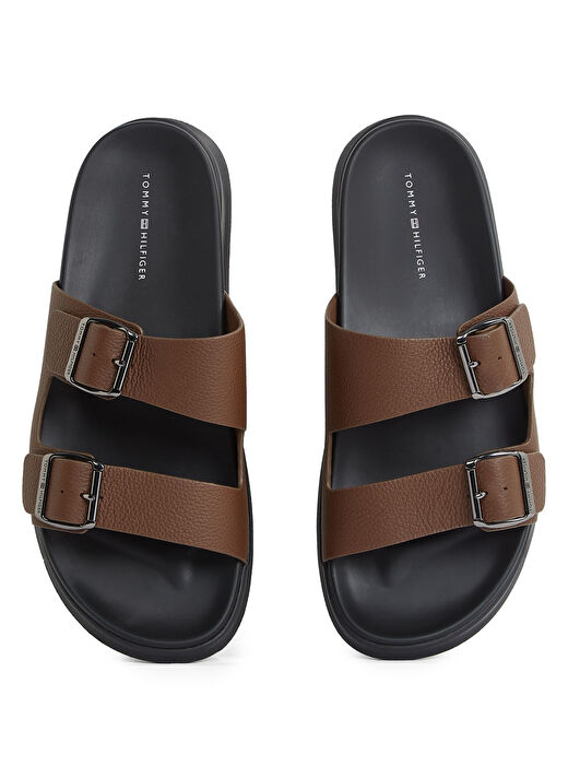 Tommy Hilfiger Kahverengi Erkek Deri Terlik D DENSITY HILFIGER LTH SAND 4