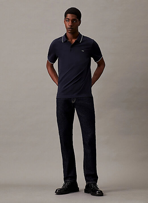 Calvin Klein Mavi Erkek Polo T-Shirt K10K112751CHW  1
