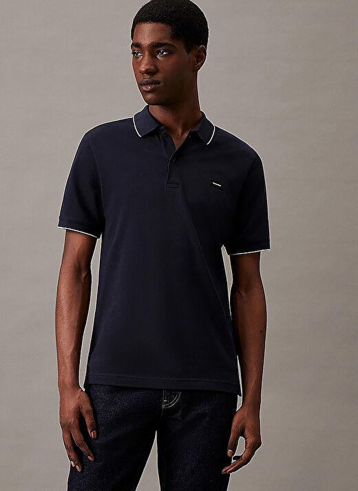 Calvin Klein Mavi Erkek Polo T-Shirt K10K112751CHW  3