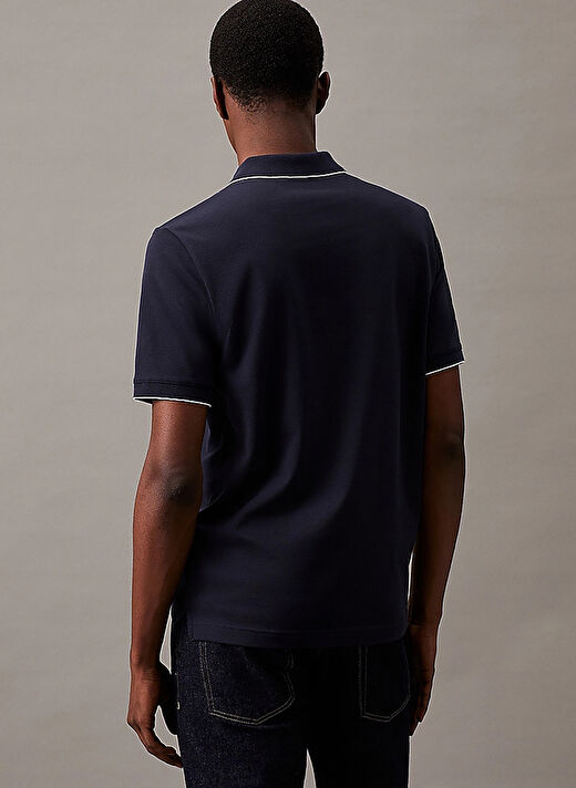 Calvin Klein Mavi Erkek Polo T-Shirt K10K112751CHW  4