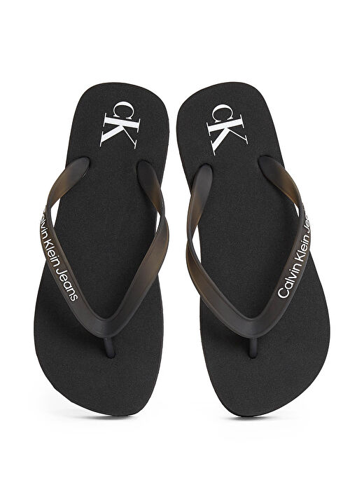 Calvin Klein Siyah Kadın Plaj Terliği YW0YW01830 4