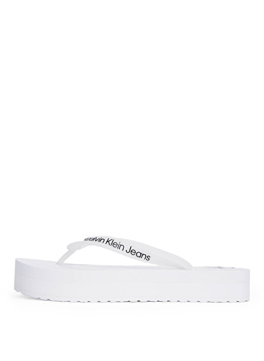 Calvin Klein Beyaz Kadın Plaj Terliği YW0YW01830 2