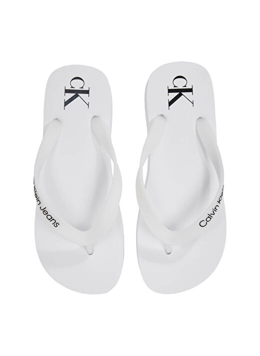 Calvin Klein Beyaz Kadın Plaj Terliği YW0YW01830 4
