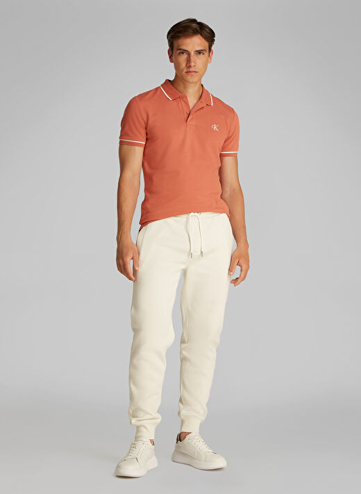Calvin Klein Jeans Kahve Erkek Polo T-Shirt J30J315603GAM TIPPING POLO 1