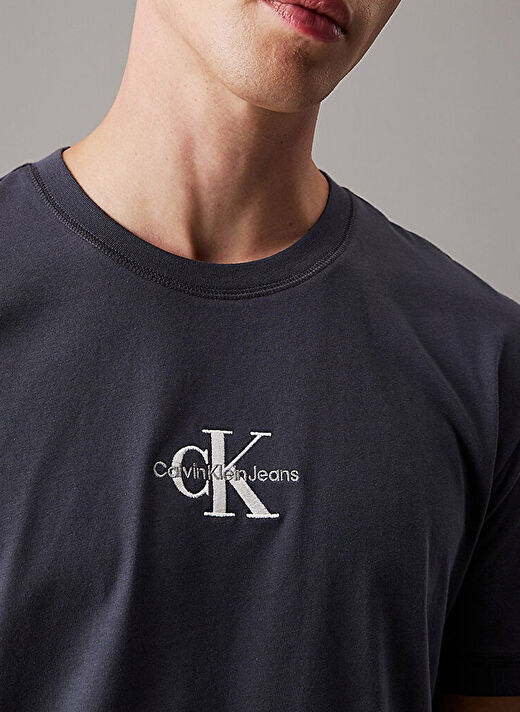 Calvin Klein Jeans Gri Erkek T-Shirt J30J325649BAN MONOLOGO TEE  3