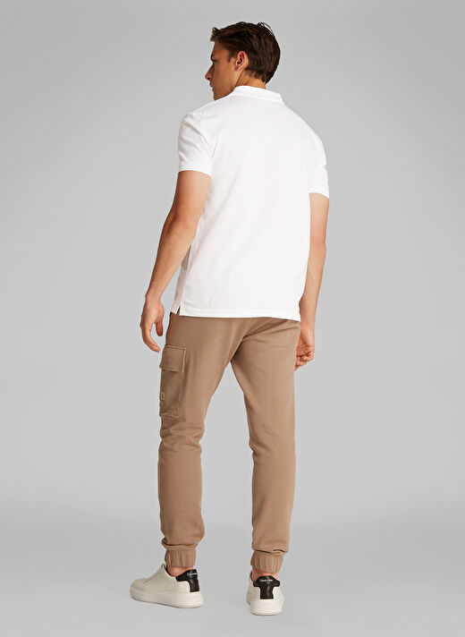 Calvin Klein Jeans Beyaz Erkek Polo T-Shirt J30J325664YAF MONOLOGO POLO 4