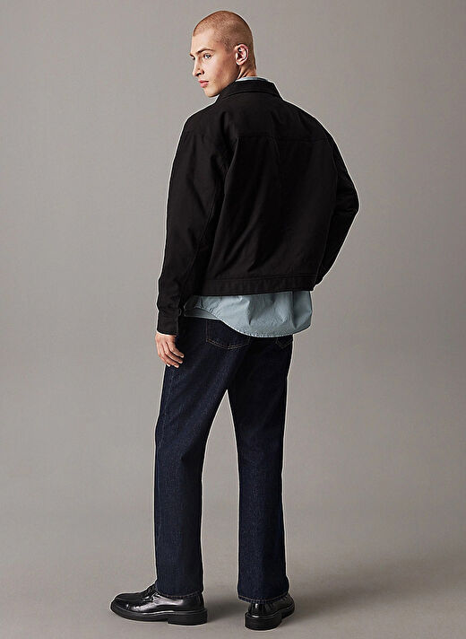 Calvin Klein Jeans Siyah Erkek Standart Fit Ceket J30J326713BEH ZIP JACKET 4